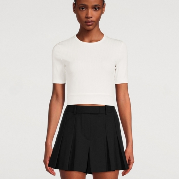 Helmut Lang Cropped Rib T - Picture 3 of 6
